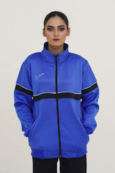 NK-Mockneck Warm-UP Royal Blue-Black Tracksuit